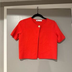 Zara Single Button Top/Cardigan